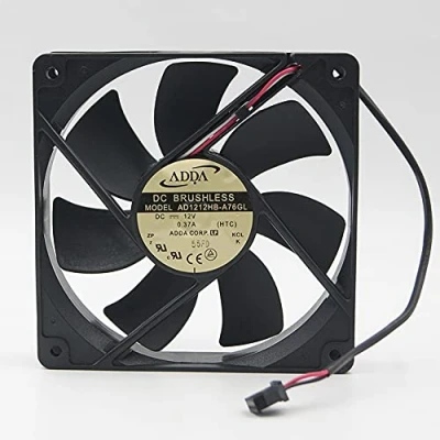 Image of ADDA AD1212HB A76GL 12025 12V 0.37A chassis silent cooling fan