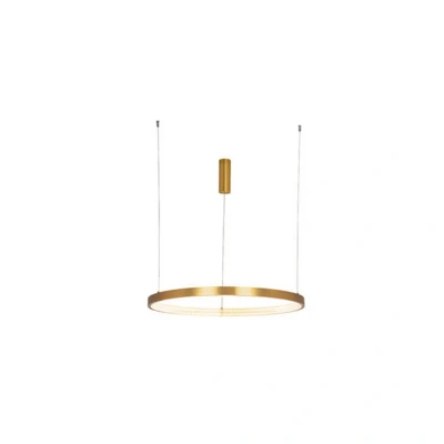 Image of Ilio Ceiling Pendant Light 50W 3000K Aluminium Brushed Gold Matt