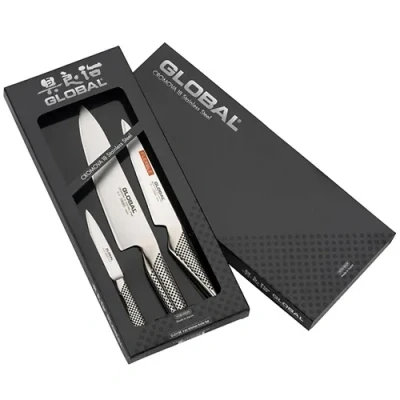 Image of Global G 21138 3 Piece Kitchen Knife Set