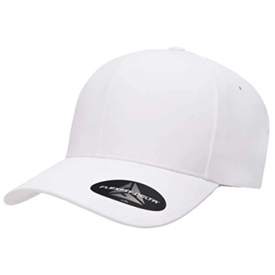 Image of Flexfit Men&#039;s Delta Seamless Cap Hat, White, L XL