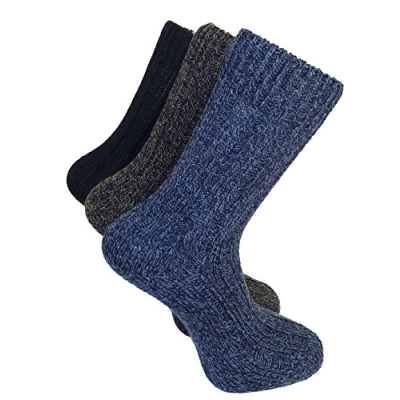 Image of MENS 6 PAIRS THICK WOOL THERMAL WINTER WARM WALKING HIKING SKI BOOT SOCKS