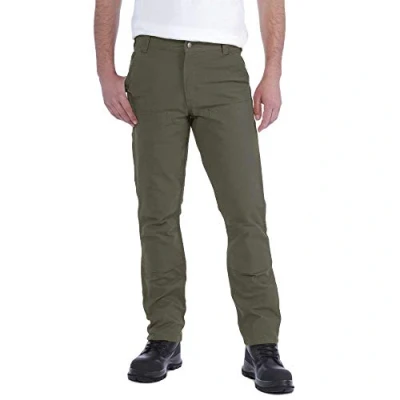 Image of Carhartt Men&#039;s Rugged Flex Straight Fit Duck Double Front Utility Work Pant, Tarmac, 30W / 30L