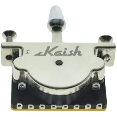 Image of KAISH Heavy Duty 5 Way Guitar Pickup Lever Switch Selector for Strat Tele with Plastic Chrome Tip