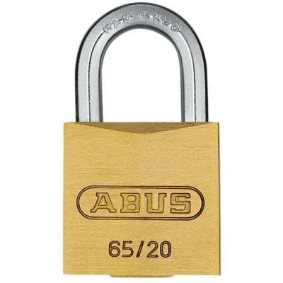 Image of Abus 65/20mm Brass Padlock Keyed Alike 6203 ABUKA11399