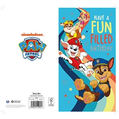 Image of Paw Patrol Birthday Card, Card for All, Patrol, Official