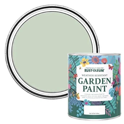 Image of Rust Oleum Green Mould Resistant Garden Paint in Matt Finish Laurel 750ml