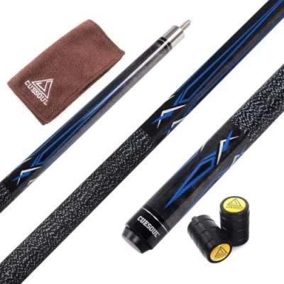 Image of CUESOUL 58 Inch 19 Oz 1/2 Jointed Maple Billiard Pool Cue (CSTB002U)