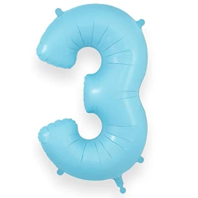 Image of Oaktree 34&quot; Number 3 Matte Blue