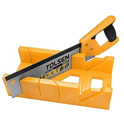 Image of Tolsen Mitre Box &amp; Fine Tenon Saw 300mm 12&quot;