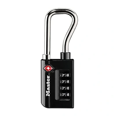 Image of Master Lock Padlock, Set Your Own Combination TSA Accepted Luggage Lock, 1 5/16 in. Wide, 4696D