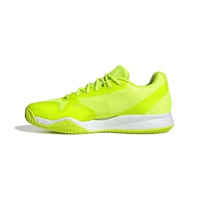 Image of adidas Performance Courtflash Speed 2 Clay court tennis shoes, Men&#039;s, Size: 6, Lucid lemon/core black/ftwr white shoes