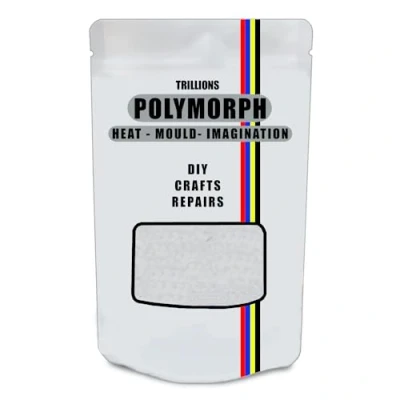 Image of Hand Mouldable Polymorph 100g Thermoplastic Unlimited Uses Crafts, DIY Repairs, Modelling, Prototypes