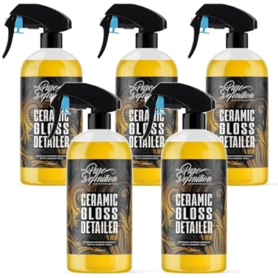 Image of Ceramic Detailer Car Wax Gloss Spray Sealant Coating Vehicle Water Beading (5 x 1000ml)