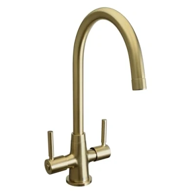 Image of Bristan MZ SNK EF BB Monza Easyfit Mono Sink Mixer Brushed Brass Twin Lever