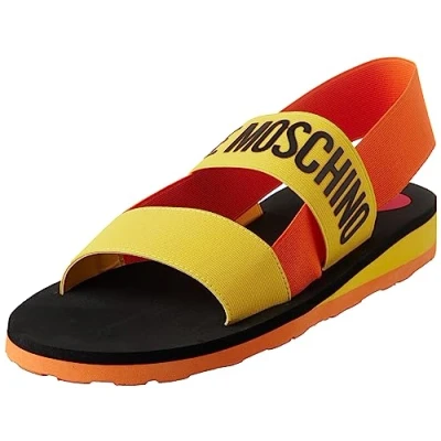 Image of Love Moschino Women&#039;s JA16033G0GJN4 Platform Sandals, Yellow, 2 UK