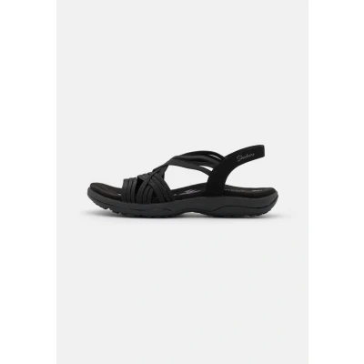 Image of SKECHERS Women&#039;s Reggae Slim Simply Stretch Sandal, Black Gore, 5 UK