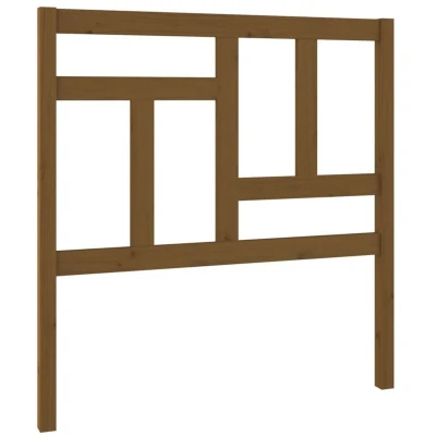Image of vidaXL Bed Headboard Honey Brown 80.5x4x100 cm Solid Wood Pine