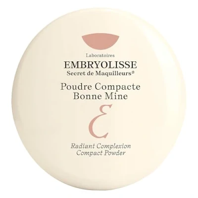 Image of Embryolisse Radiant Complexion Compact Makeup Bronzing Powder, Universal Shade For Natural Glow Blurs Wrinkles and Fine Lines, Promotes Cell Regeneration 12g