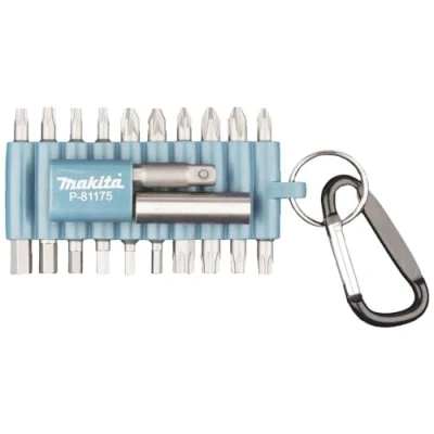 Image of Makita P 81175 22pcs Screwdriver Bit Bits (22 pcs), Cross, Flat, Phillips, Pozidriv, Torx, PH1 / PH2 PZ1 PZ2 T10 T15 T20 T25 T30 T40 SW3 4 SW5 SW6, 25.4/4