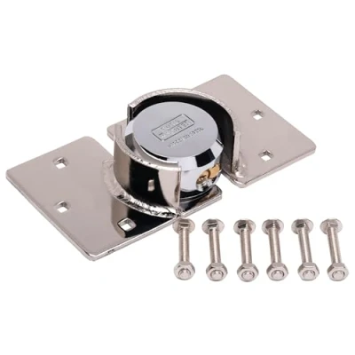 Image of Sterling PHS104E 73 mm Round Shackleless Padlock and Hasp Solution Pack, Silver