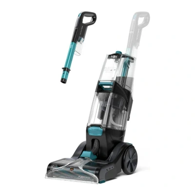Image of Vax Smartwash Pet Design Carpet Cleaner Kills 99% of Bacteria Pre treatment Wand CDCW SWXP, Grey, White and Teal