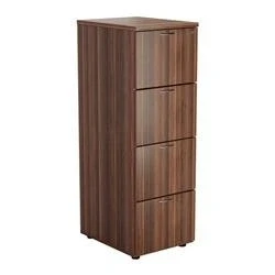 Image of 4 Drawer Filing Cabinet Dark Walnut TES4FCDW