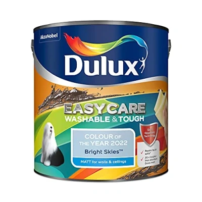 Image of Dulux Easycare Washable &amp; Tough Matt Emulsion Paint Bright Skies 2.5 Litre, 5599870