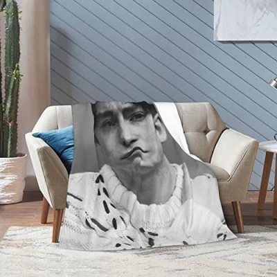 Image of Huaaiwangy Throw Blanket Kit Actor Connor Ultra Soft Flannel Fleece Lightweight Blankets Warm Air Conditioning For Couch Sofa Bed 50x40 Inch