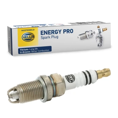 Image of 101000033AF, 101000041AD Spark plug HELLA 8EH 188 704 401 M14 x 1.25 16 VOLKSWAGEN: GOLF 5, 4, 6, AUDI: A3 Sportback, Hatchback
