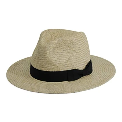 Image of Santiago&#039; Palm Fibre Panama Style Natural Cream (Large (59cm))