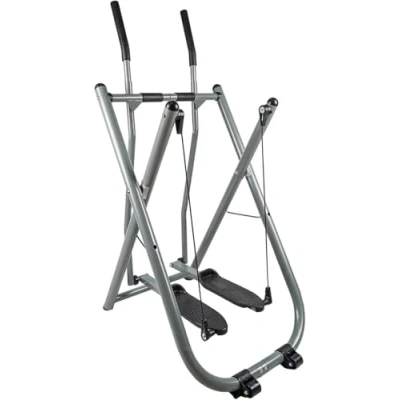 Image of Total Body Fitness Workout Exercise Elliptical Machine Glider, Low Impact Air Walk Cross Trainer Supports 250 300Lbs with Design for Home Gym