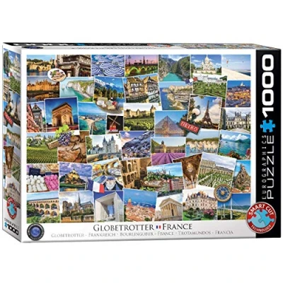 Image of Eurographics 6000 5466 France Globetrotter Puzzle, Various, 48 x 68 cm