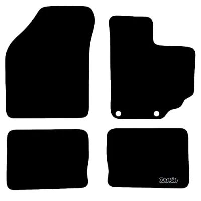 Image of Carsio Carpet Car Mats For Suzuki Celerio 2014+ Onwards Tailored Fit Floor Mat Set Complete Accessory Black Custom Fitted All Weather, Anti Slip Backing &amp; Trim