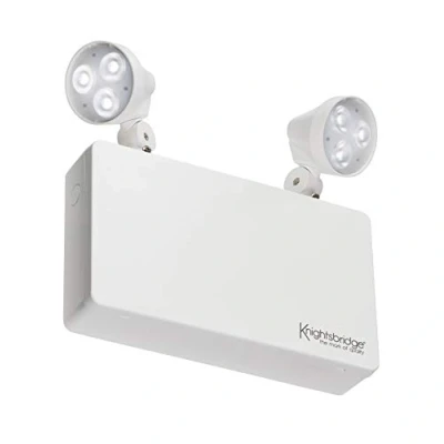 Image of KnightsBridge 230V IP20 6W LED Twin Spot Emergency Light