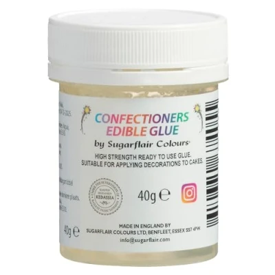 Image of Sugarflair Edible Glue, High Strength Ready to Use Glue for Cake Decorating, Sugar Craft, Baking Model Flowers and Animals etc 40g