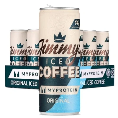 Image of Jimmy&#039;s Iced Coffee x Myprotein Original SlimCan 12 250ml Protein Enriched Drink Multipack