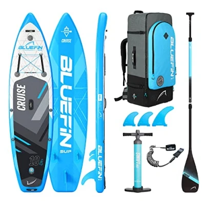 Image of Bluefin SUP Cruise 10&#039;4 Inflatable Paddle Board Adult Portable &amp; Travel Safe Accessories included