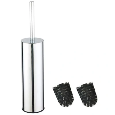 Image of BGL 304 Stainless Steel Toilet Brush Long Bucket Stand Round with Holder Chrome
