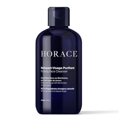 Image of HORACE Face Cleanser for Men Purifying Gel Against Excess Sebum Gentle Skincare All Skin Types Unscented, 200 ml