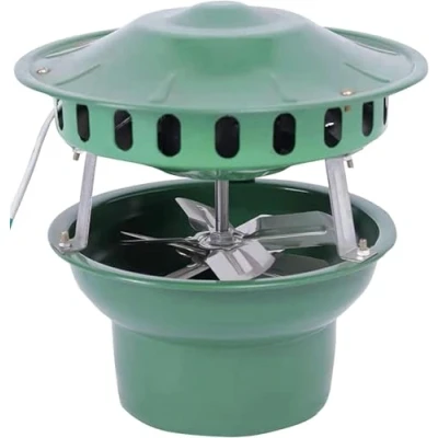 Image of FKINGLRK Chimney Smoke Evacuator, Fan, Induced Draft Fan For Chimneys, 8 Blades Extractor