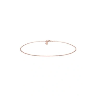 Image of Elli Necklace Choker Pendants Basic 925 Sterling Silver Rose Gold Plated