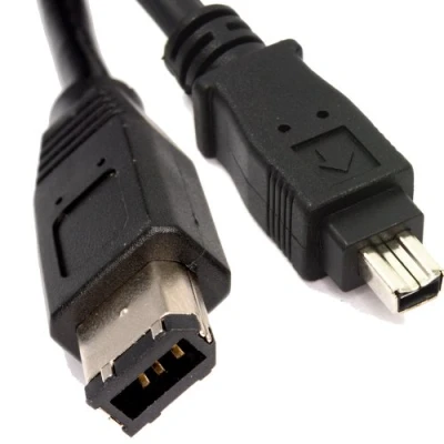 Image of kenable Firewire IEEE 1394 DV Cable 6 to 4 pin 2m PC out [2 metres]
