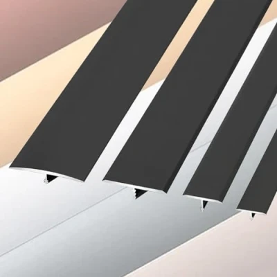 Image of LIYI929GP Heavy Duty Aluminum T Molding Floor Transition Strip, 35.4inch Threshold Ramp Strips, 15 20 33 40mm Wide Doorway Edge Trim For Wood Vinyl Laminate Floors, Easy To Install