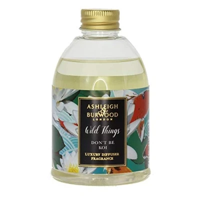 Image of ASHLEIGH &amp; BURWOOD Wild Things Reed Diffuser Refill Bottle 200ml Home Fragrance Don&#039;t be Koi