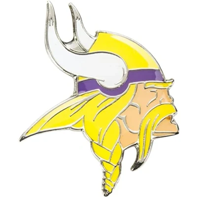 Image of aminco NFL Minnesota Vikings team Logo Pin, color (NFL PN 001 21)