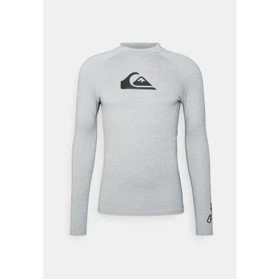 Image of Quiksilver Alltime SURF Rash vest, Men&#039;s, Size: Medium, Sleet heather