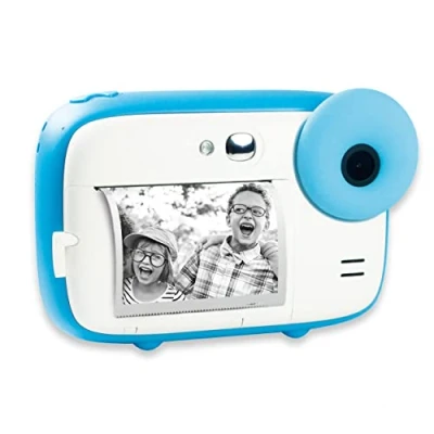 Image of AGFA Photo Realikids Instant Cam Camera for Kids, Photo/Video, 2.4&quot; LCD Screen, micro SD Port, Lithium Battery, Selfie Mirror and Filter Blue