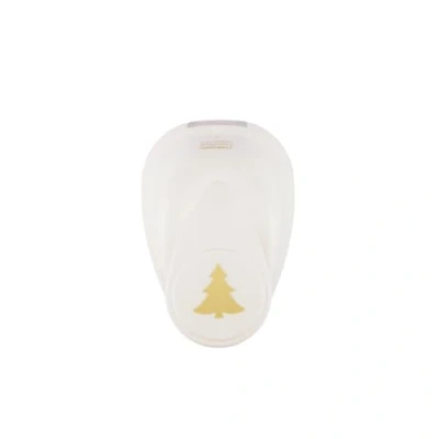 Image of Vaessen Creative Craft Paper Punch Fir Tree 1,3 x 1,4 cm Circle Cutter for Crafting and Card Making