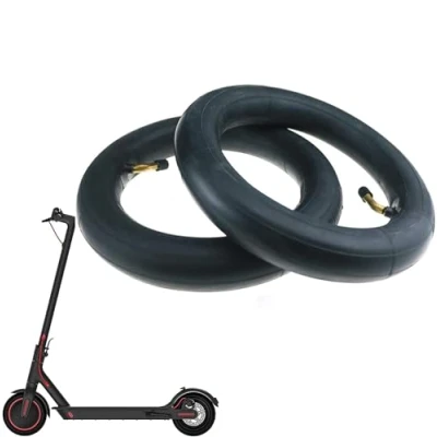 Image of Tmom 2 Pcs 8.5inch (8 1/2 x2) Inner Tubes, Anti slip Double Thickness Replacement Tube with Tyre Stick for Xiaomi M365/Pro, Mijia Scooter, Electric Scooter 8.5&quot; Universal Inflatable Front/Rear Tires