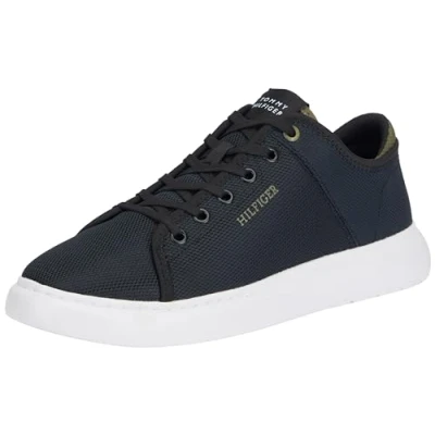 Image of Tommy Hilfiger Lightweight CUP Trainers, Men&#039;s, Size: 7, Black Polyester